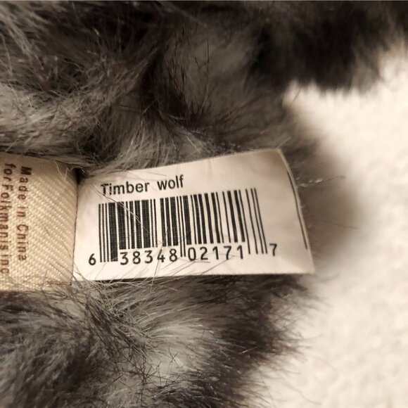 WOLF HUSKY DOG PUPPET REALISTIC FOLKMANIS FOLKTAILS FULLY BODY STUFFED ANIMAL - Picture 8 of 9